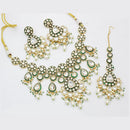 Sai Fashion Gold Plated Kundan Stone And Beads Necklace Set