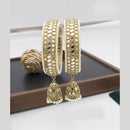 Sai Fashion Gold Plated Austrian Stone And Mirror Bangles Set