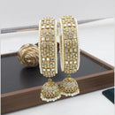 Sai Fashion Gold Plated Austrian Stone And Mirror Bangles Set