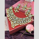 Sai Fashion Gold Plated Kundan Stone Beads And Pearl Necklace Set