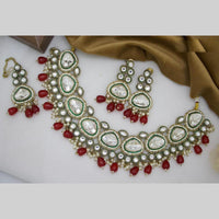 Sai Fashion Gold Plated Kundan And Beads Necklace Set