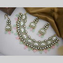 Sai Fashion Gold Plated Kundan And Beads Necklace Set