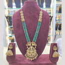 Sai Fashion Pota Stone Temple  Long  Necklace Set