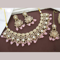 Sai Fashion  Gold Plated Crystal Stone And Beads Necklace Set