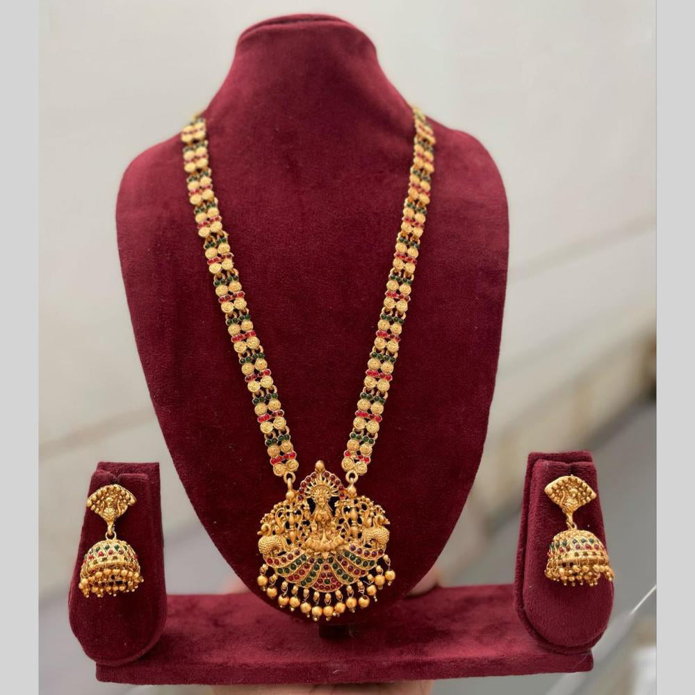 Sai Fashion Heritage Inspired Pota Stone Temple Necklace Set