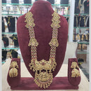 Sai Fashion Heritage Inspired Pota Stone Temple Long Necklace Set