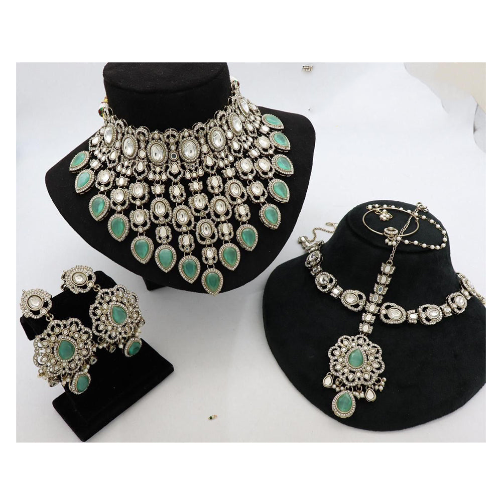 Sai Fashion Traditional Kundan Stone  Necklace Set