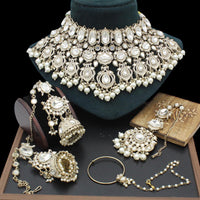 Sai Fashion Designer Kundan And Beads Semi-Bridal Necklace Set