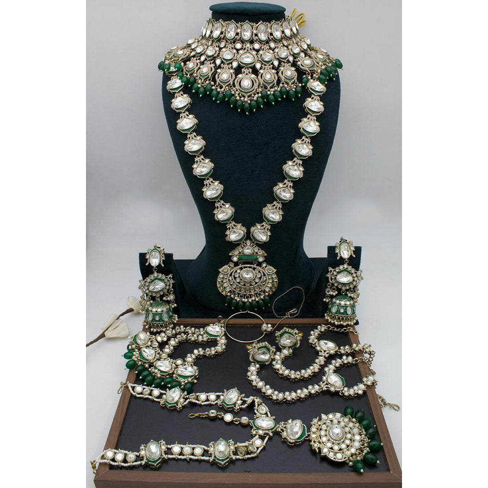 Sai Fashion Designer Kundan And Beads Bridal Set