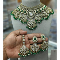 Sai Fashion Designer Kundan And Beads Necklace Set