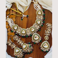 Sai Fashion Designer Kundan Stone And Beads Necklace Set