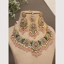 Sai Fashion Designer Kundan Stone And Beads Necklace Set