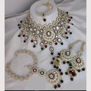 Sai Fashion Designer Kundan And Beads Semi-Bridal Necklace Set