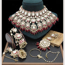 Sai Fashion Designer Kundan And Beads Semi-Bridal Necklace Set