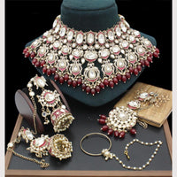 Sai Fashion Designer Kundan And Beads Semi-Bridal Necklace Set