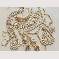 Sai Fashion Regal Kundan Stone And Beads Bridal Set
