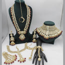 Sai Fashion Regal Kundan Stone And Beads Bridal Jewellery Set