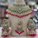 Sai Fashion Elegant Kundan Stone And Beads Choker Necklace Set