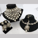 Sai Fashion Designer Crystal Stone Semi-Bridal Necklace Set