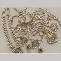 Sai Fashion Designer Kundan And Beads Semi-Bridal Necklace Set