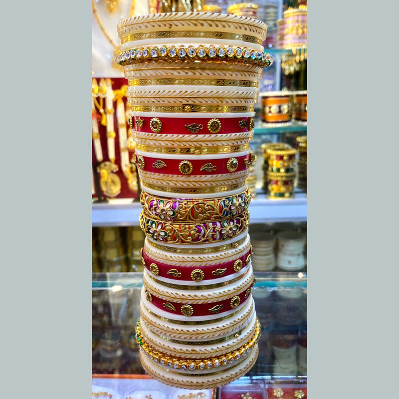 Shagna Acrylic Rajasthani Style Bangles Set