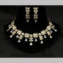 Shagna Gold Plated Polki Kundan Stone Necklace Set