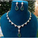 Shagna Gold Plated Polki Kundan Stone Necklace Set