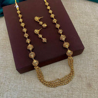 Shagna Gold Plated Long Necklace Set