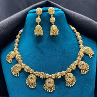 Shagna Designer Pota Stone Traditional Necklace Set