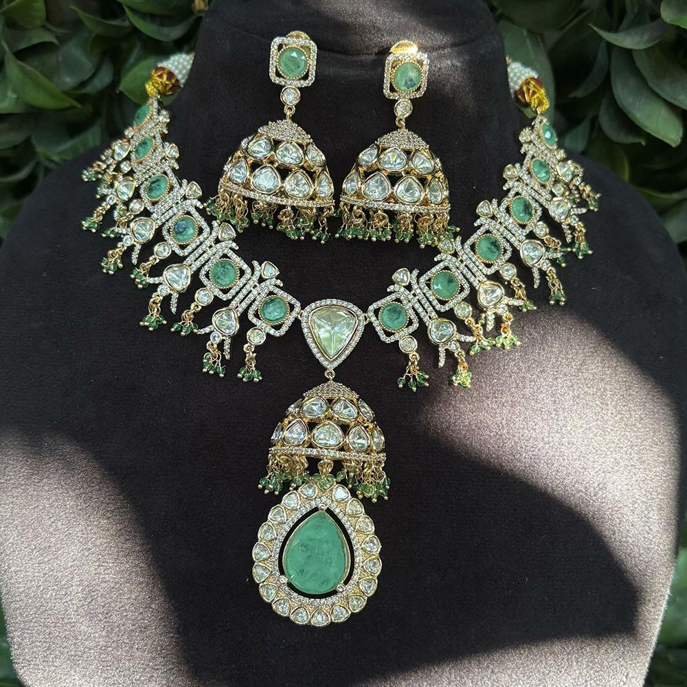 Shagna Heritage Polki Kundan Stone And Pearl Necklace Set