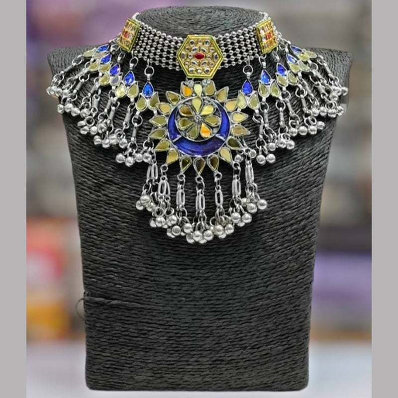 Bhavi Jewels 2 Tone Ghungroo Choker Necklace Set