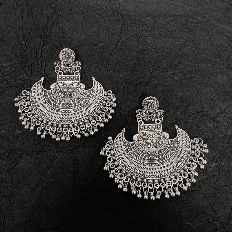 Bhavi Jewels Oxidised Plated Dangler Earrings