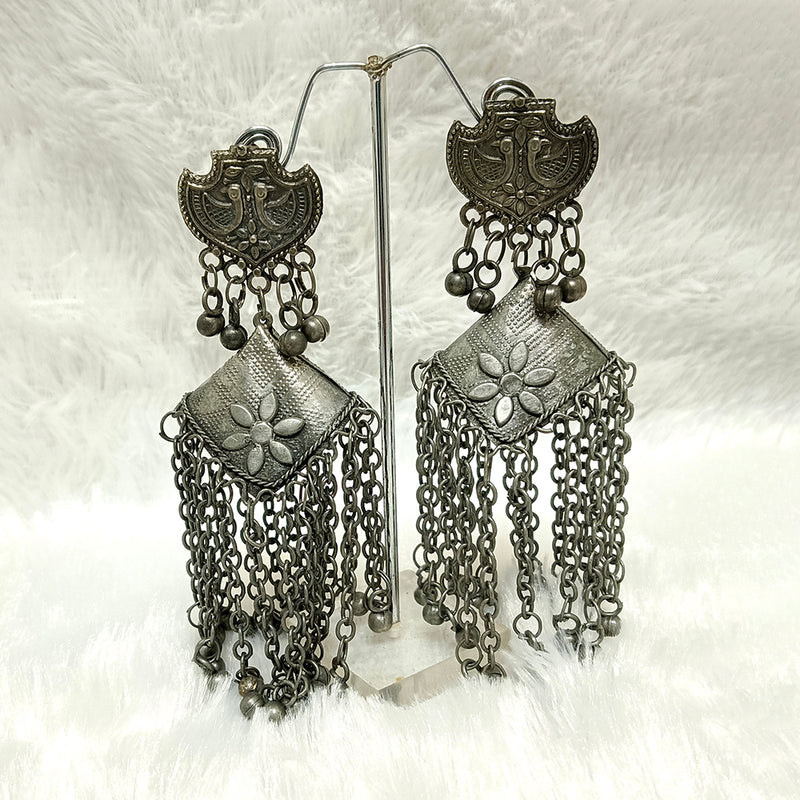 Bhavi Jewels Oxidised Plated Dangler Earrings