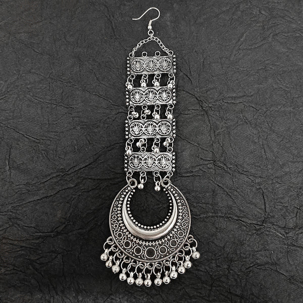 Bhavi Jewels Oxidised Plated Mangtikka