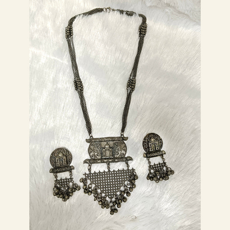 Darshana Jewels Oxidised Plated Necklace Set