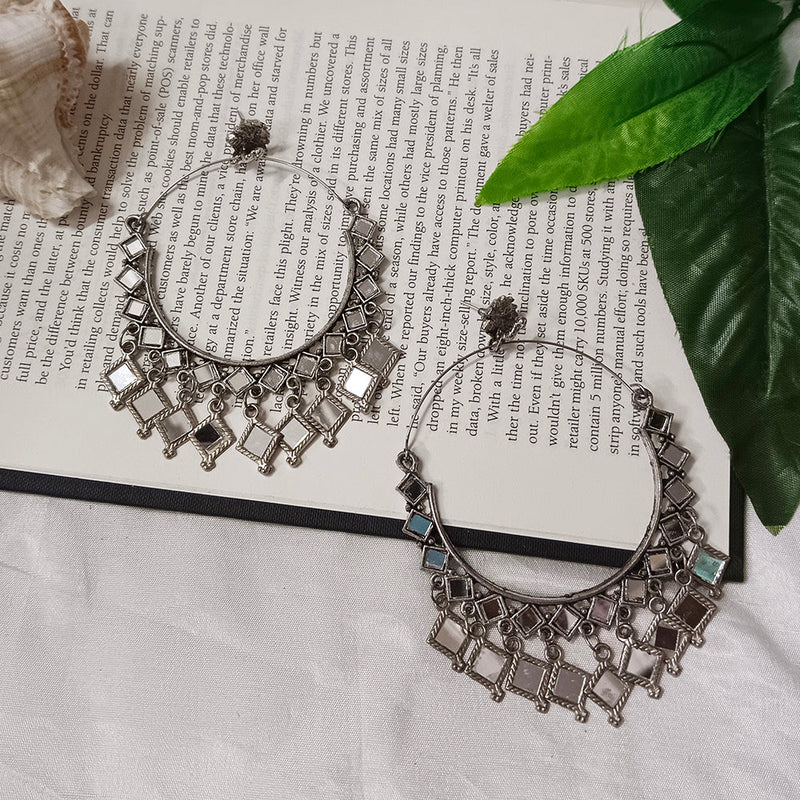 Darshana Jewels Oxidised Plated Dangler Earrings