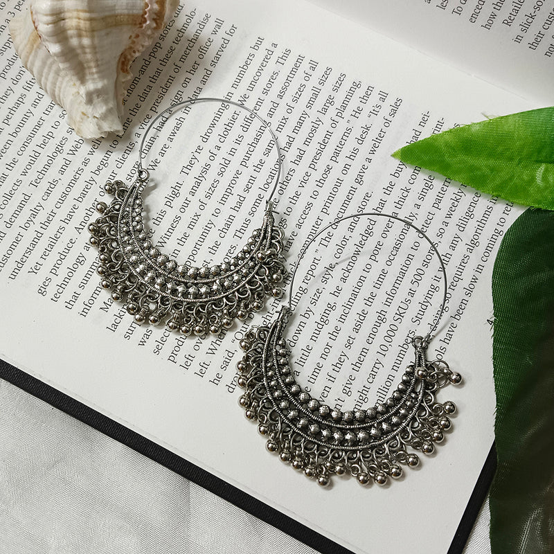 Bhavi Jewels Oxidised Plated Dangler Earrings