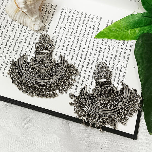 Bhavi Jewels Oxidised Plated Dangler Earrings