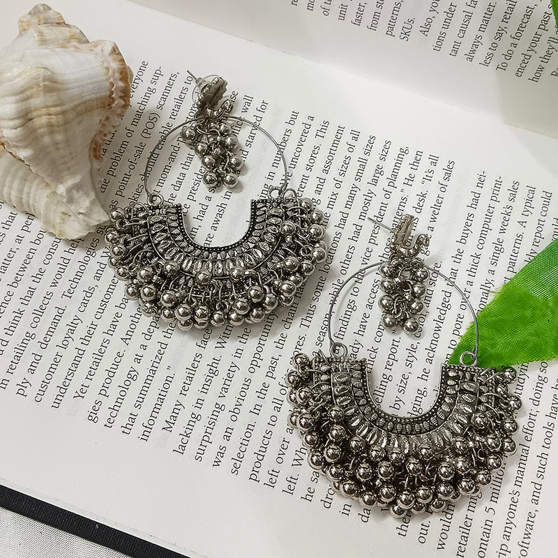 Bhavi Jewels Oxidised Plated Dangler Earrings