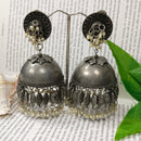 Darshana Jewels Oxidised Plated Jhumki Earrings