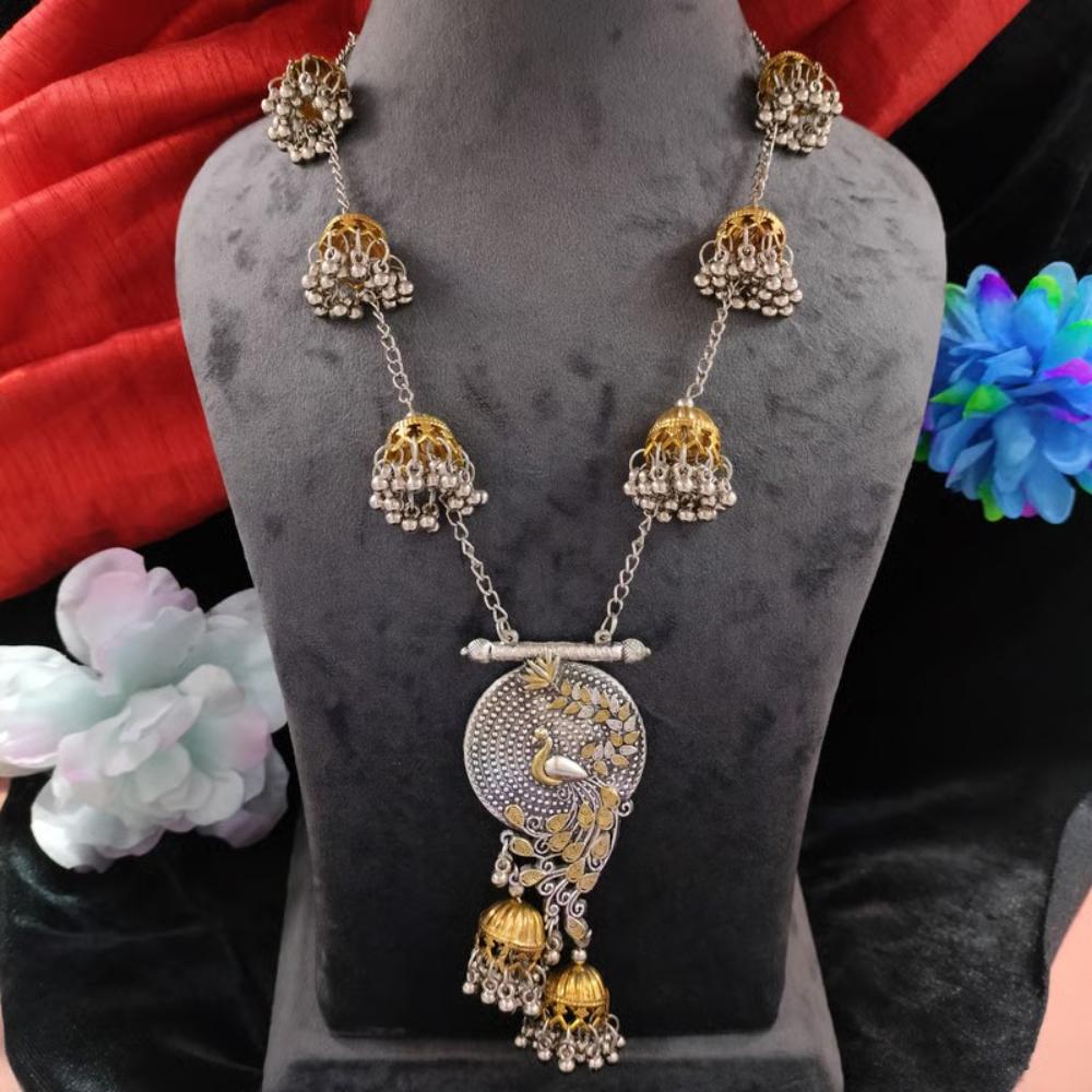 Blythediva 2 Tone Plated Pearl Long Necklace