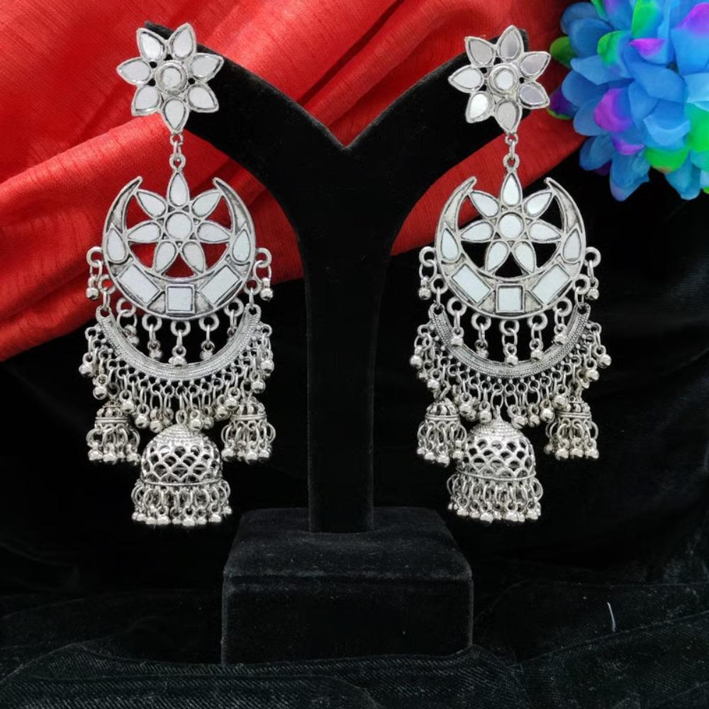 Blythediva Oxidised Plated Dangler Earrings