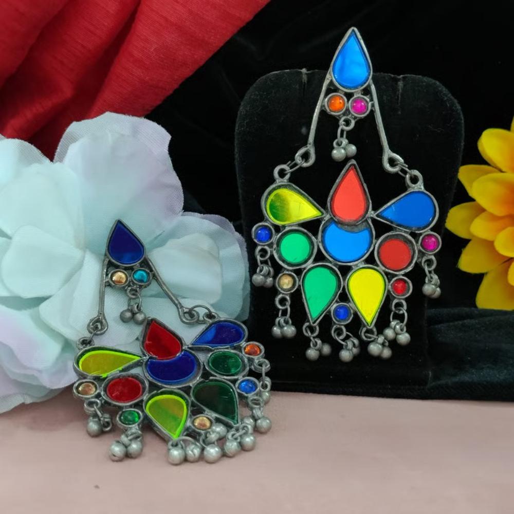 Blythediva Oxidised Plated Dangler Earrings