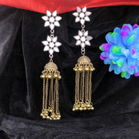 Blythediva 2Tone Plated Jhumki Earrings