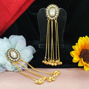 Blythediva Royal Kundan And Meenakari Ghungroo Kashmiri Long Dangler Earrings
