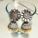 H K Fashion Gold Plated Jhumki Earrings