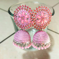 H K Fashion Gold Plated Austrian Stone Jhumki Earrings