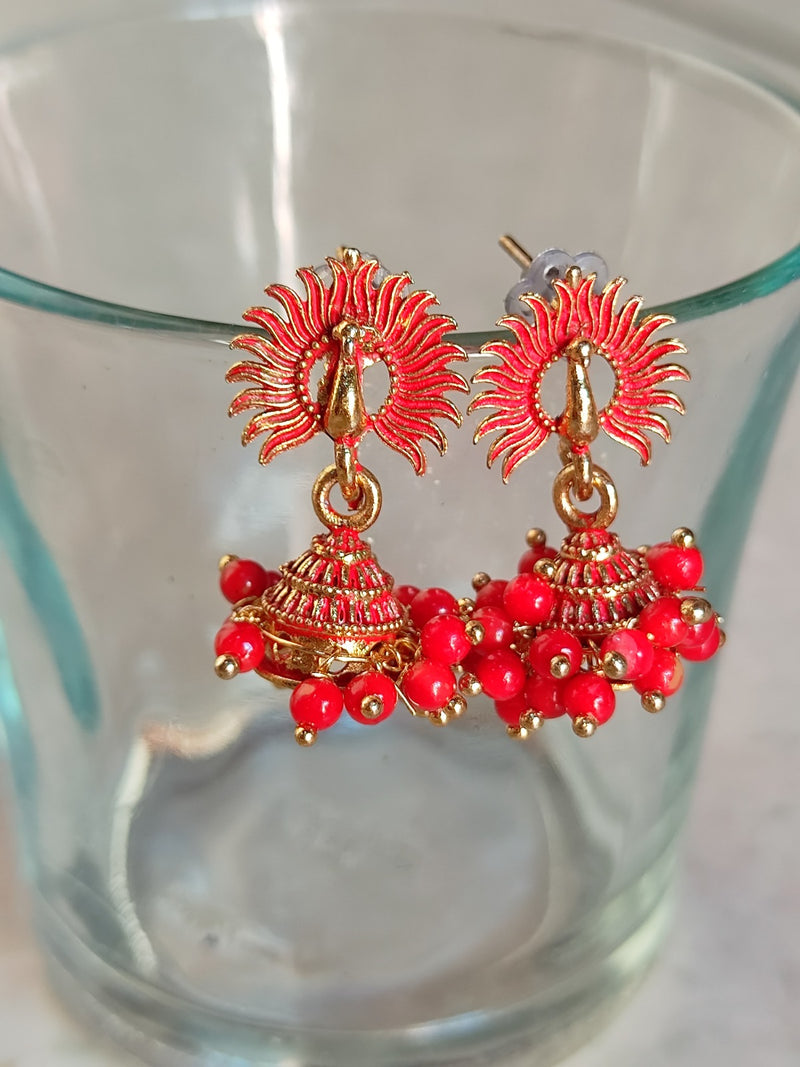 H K Fashion Assorted Design Jhumki Earrings