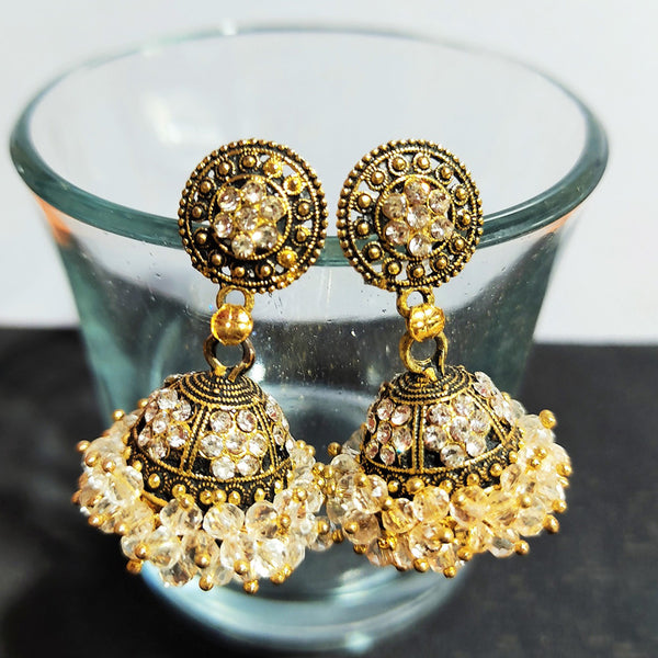 H K Fashion Gold Plated Jhumki Earrings