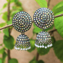 H K Fashion Oxidiased Plated Jhumki Earrings